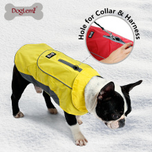 Wholesale Cheap Fashion Dog Jacket Pet Clothes Large Dog Coat with Harness Hole